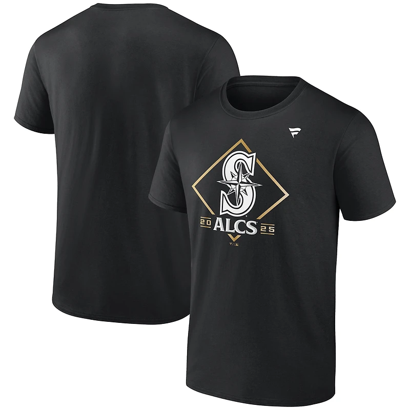 Men's Fanatics Black Seattle Mariners 2025 American League Division Series Champions Locker Room T-Shirt
