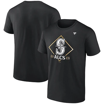 Men's Fanatics Black Seattle Mariners 2025 American League Division Series Champions Locker Room T-Shirt