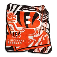 Cincinnati Bengals 50" x 60" Swirl Raschel Throw Blanket