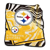 Pittsburgh Steelers 50" x 60" Swirl Raschel Throw Blanket
