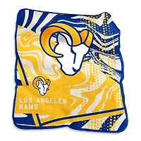 Los Angeles Rams 50" x 60" Swirl Raschel Throw Blanket