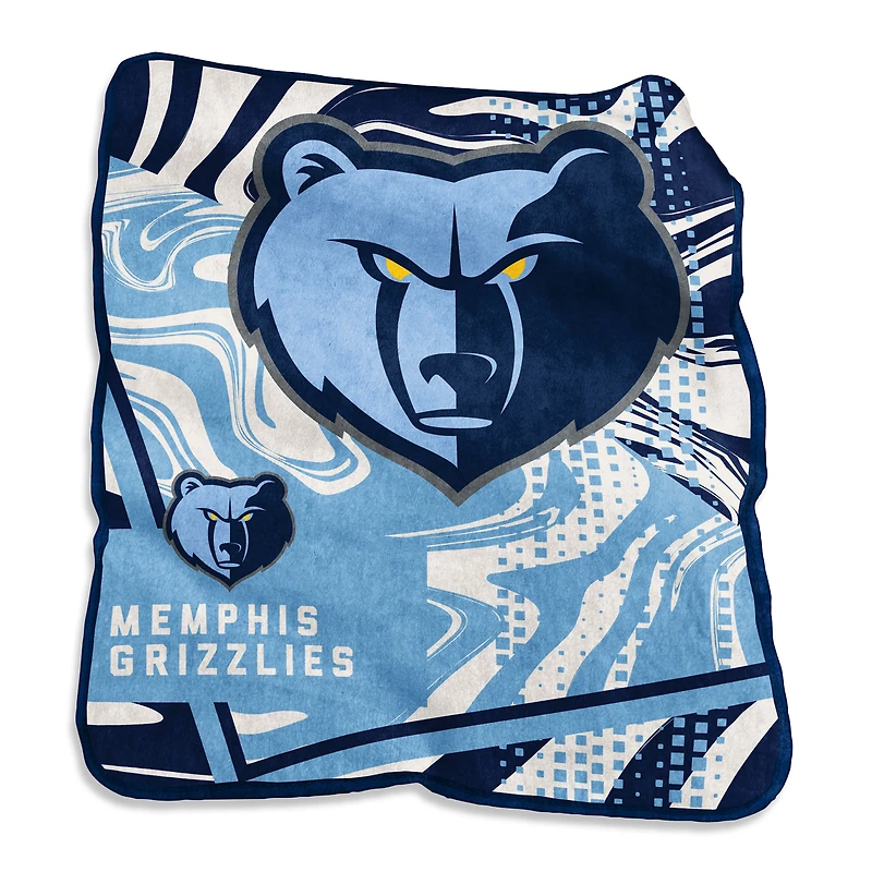 Memphis Grizzlies 50" x 60" Swirl Raschel Throw Blanket