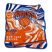 New York Knicks 50" x 60" Swirl Raschel Throw Blanket
