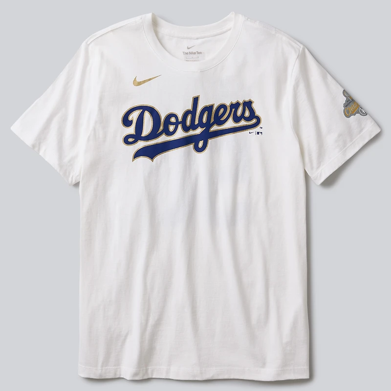Men's Nike Freddie Freeman White Los Angeles Dodgers 2026 Gold Collection Name & Number T-Shirt