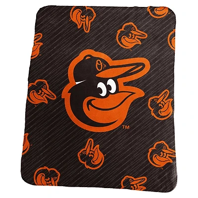 Baltimore Orioles 50" x 60" Repeating Logo Classic Plush Throw Blanket