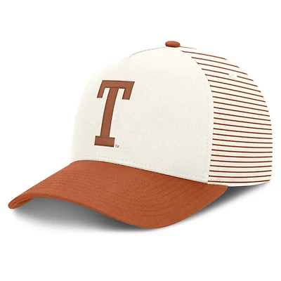 Unisex Nike  White/Texas Orange Texas Longhorns Vault Striped A-Frame Rise Adjustable Hat