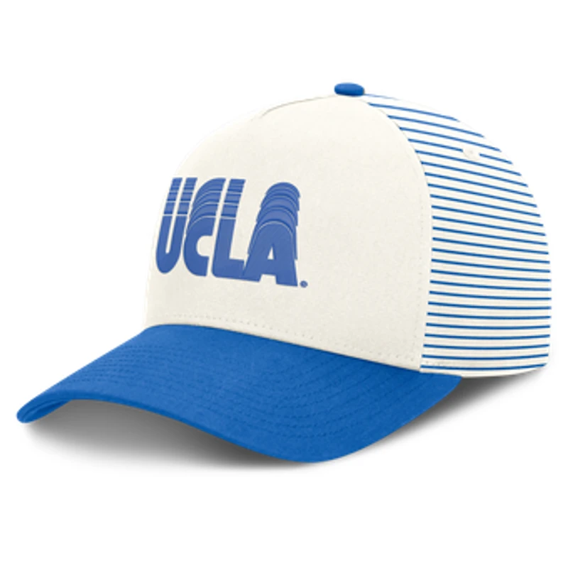 Unisex Nike  White/Blue UCLA Bruins Vault Striped A-Frame Rise Adjustable Hat