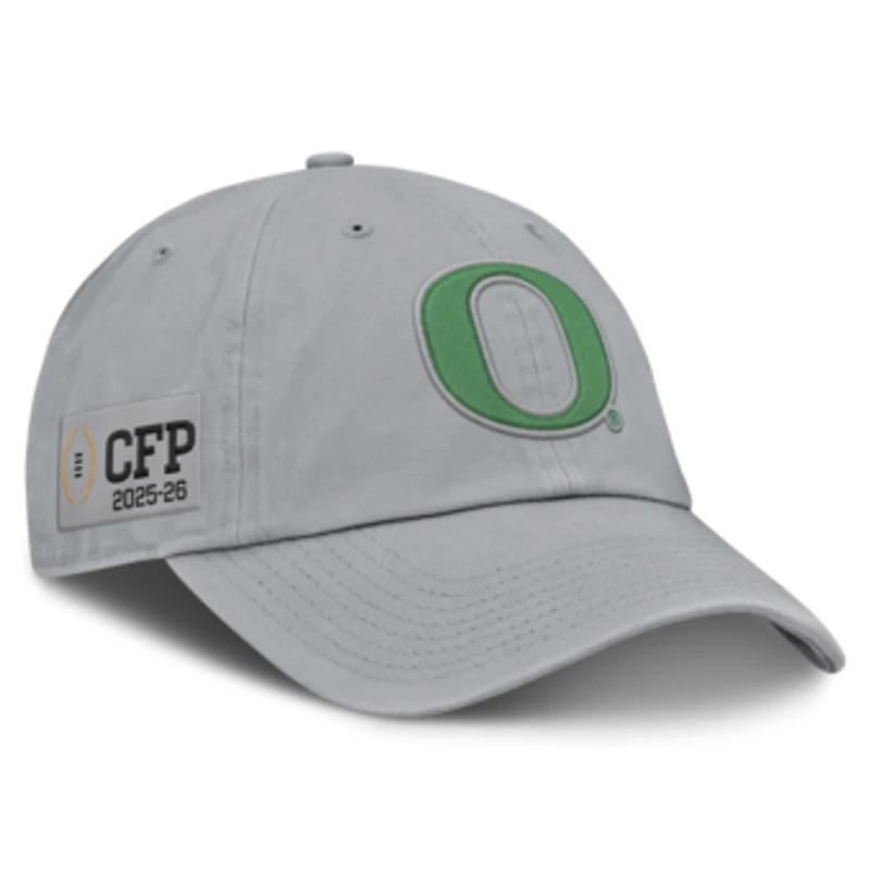 Men's Nike Gray Oregon Ducks 2025-26 College Football Playoff Club Adjustable Hat