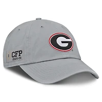 Men's Nike  Gray Georgia Bulldogs 2025-26 College Football Playoff Club Adjustable Hat