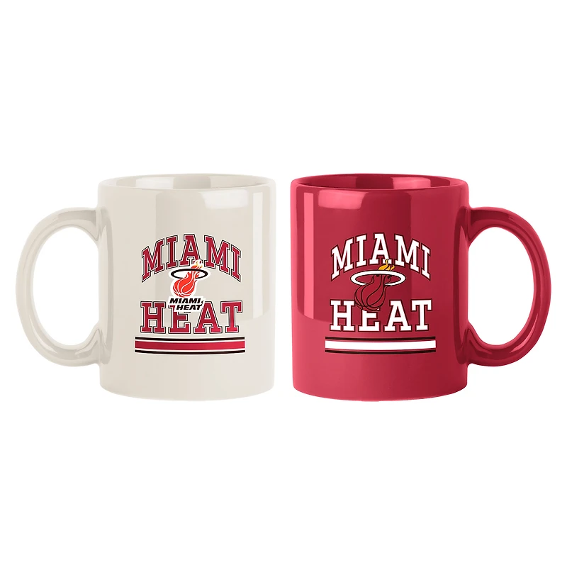 Miami Heat Two-Pack 15oz. Color Mug Set