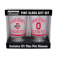 Ohio State Buckeyes 16oz. Pint Glass Two Pack