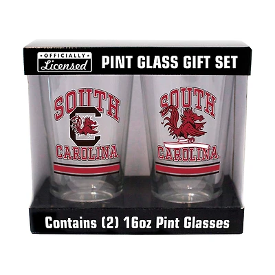 South Carolina Gamecocks 16oz. Pint Glass Two Pack