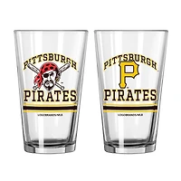 Pittsburgh Pirates 16oz. Pint Glass Two Pack