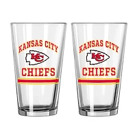 Kansas City Chiefs 16oz. Pint Glass Two Pack
