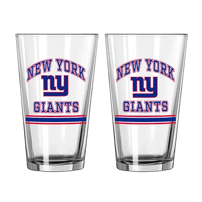 New York Giants 16oz. Pint Glass Two Pack