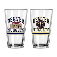 Denver Nuggets 16oz. Pint Glass Two Pack