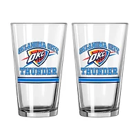 Oklahoma City Thunder 16oz. Pint Glass Two Pack