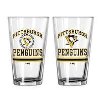 Pittsburgh Penguins 16oz. Pint Glass Two Pack