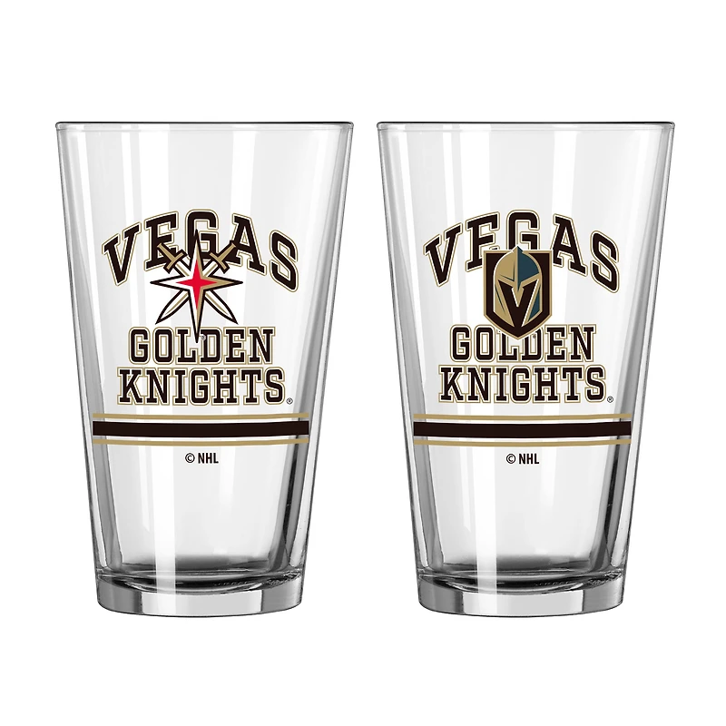 Vegas Golden Knights 16oz. Pint Glass Two Pack