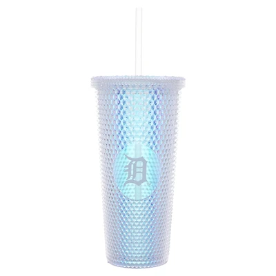 Detroit Tigers 24oz. Iridescent Studded Travel Tumbler with Straw
