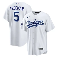 Men's Nike Freddie Freeman White Los Angeles Dodgers Home 2025 World Series Champions Replica Jersey