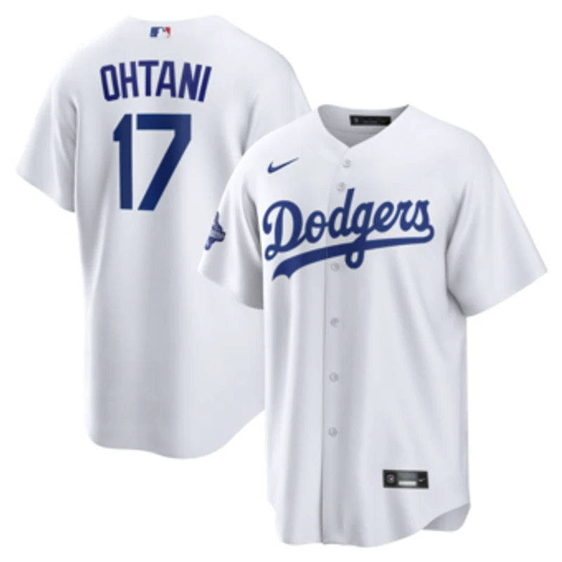 Men's Nike Shohei Ohtani White Los Angeles Dodgers 2025 World Series Champions Home Replica Jersey