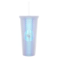 Toronto Blue Jays 24oz. Iridescent Studded Travel Tumbler with Straw