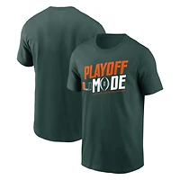 Men's  Green Miami Hurricanes 2025-26 College Football Playoff Pass Protection T-Shirt