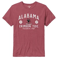 Men's League Collegiate Wear Crimson Alabama Crimson Tide Bendy Arch Victory Falls Tri-Blend T-Shirt