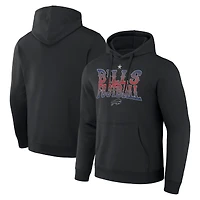 Men's NFL x Darius Rucker Collection by Fanatics  Black Buffalo Bills Rock N' Football Pullover Hoodie
