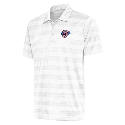 Men's Antigua White Jacksonville Jumbo Shrimp Compass Polo