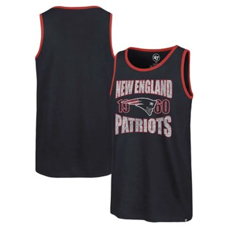 Men's '47 Navy New England Patriots Upload Franklin Tank Top
