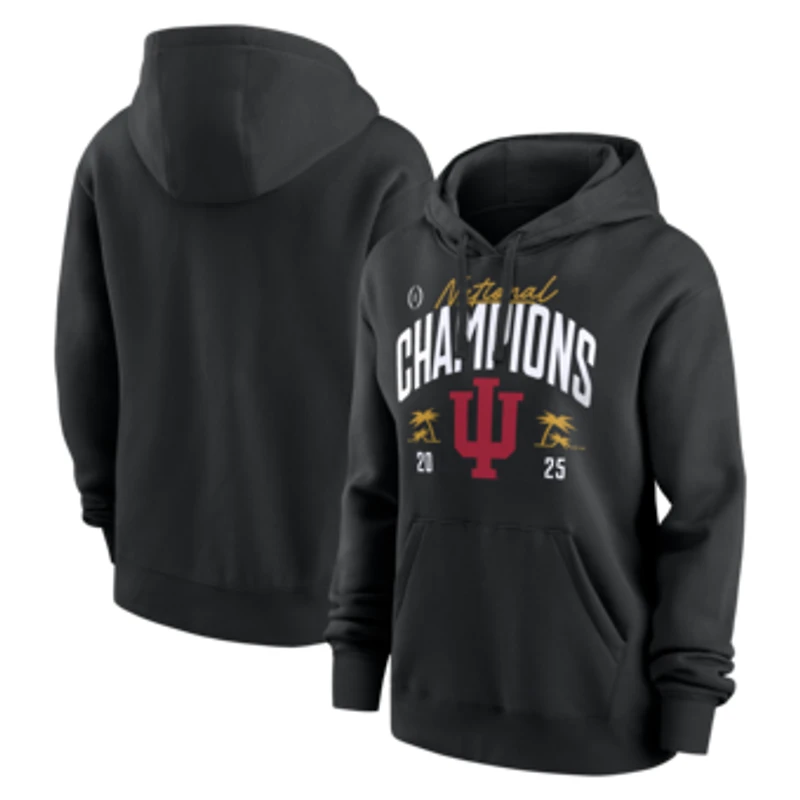 Women's  Black Indiana Hoosiers College Football Playoff 2025 National Champions Locker Room Hoodie