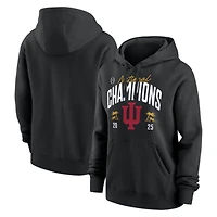 Women's  Black Indiana Hoosiers College Football Playoff 2025 National Champions Locker Room Hoodie