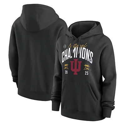 Women's  Black Indiana Hoosiers College Football Playoff 2025 National Champions Locker Room Hoodie