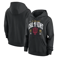 Women's  Black Indiana Hoosiers College Football Playoff 2025 National Champions Locker Room Hoodie