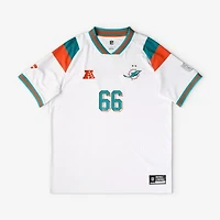 Men's Fanatics White Miami Dolphins Football x Football V-Neck Fan Top