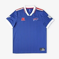 Men's Fanatics Royal Buffalo Bills Football x Football Collared Fan Top