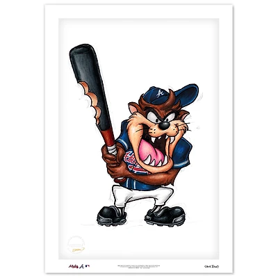 Tasmanian Devil Atlanta Braves 14" x 20" Limited Edition Fine Art Print