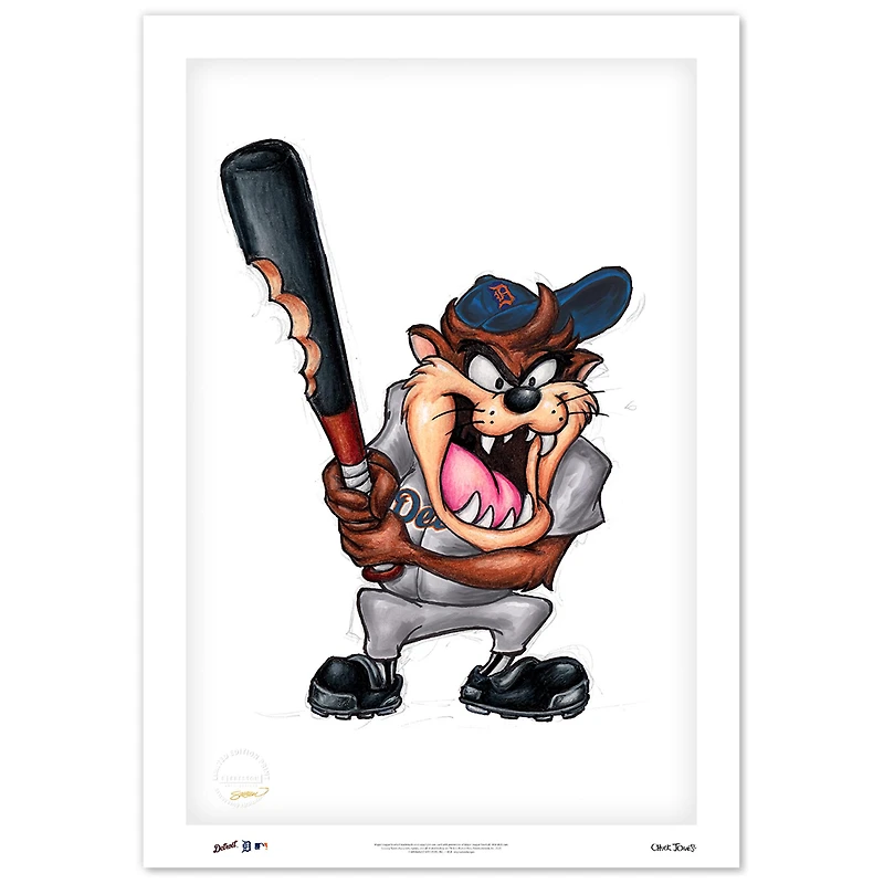 Tasmanian Devil Detroit Tigers 24" x 36" Limited Edition Fine Art Print