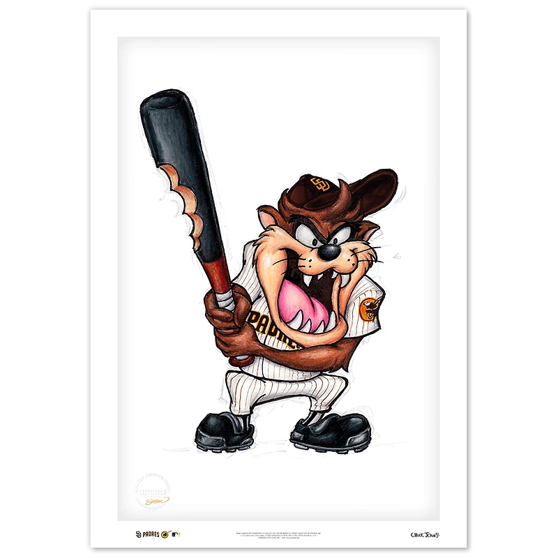Tasmanian Devil San Diego Padres 24" x 36" Limited Edition Fine Art Print