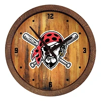 Pittsburgh Pirates 20.25" Faux Barrel Top Clock