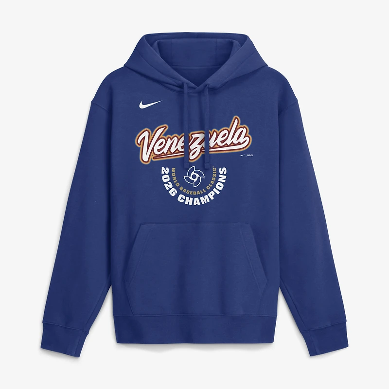 Men's Nike Royal Venezuela Baseball 2026 World Baseball Classic Champions Arched Logo Hoodie