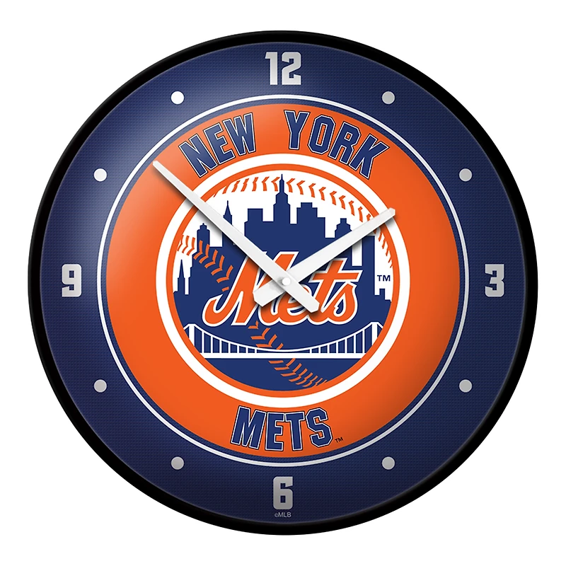 New York Mets 17.5" Modern Disc Wall Clock