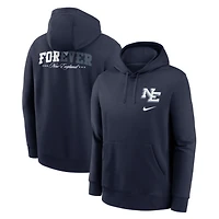 Men's Nike  Navy New England Patriots 2025 Rivalries Collection Club Fleece Hoodie