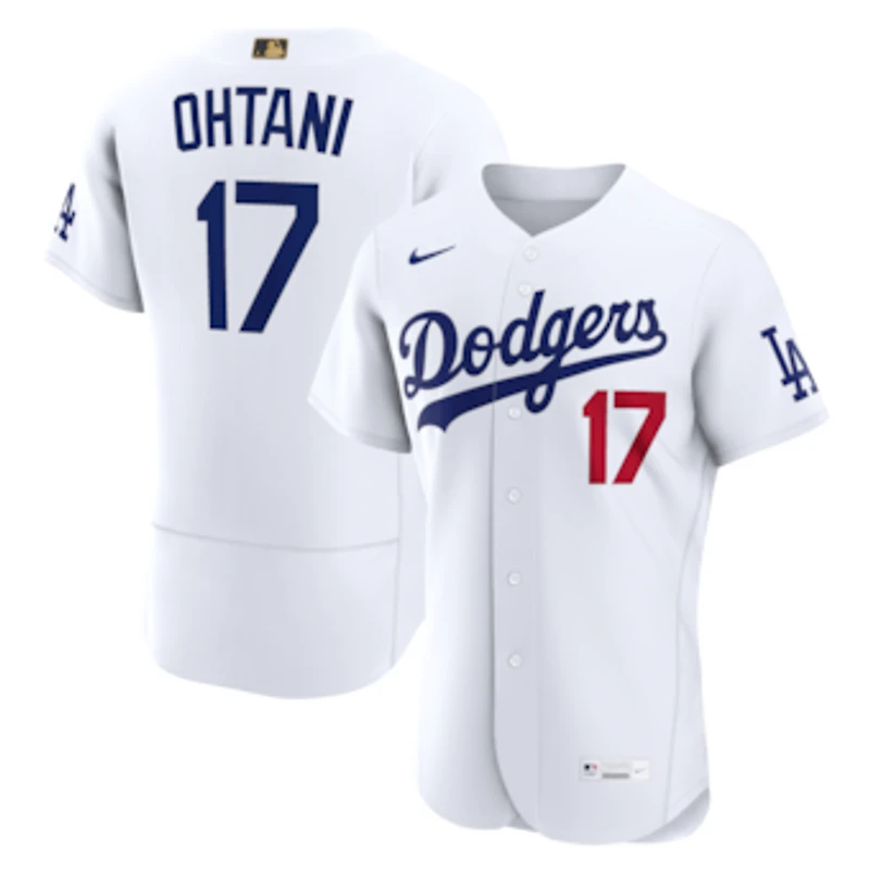 Men's Nike Shohei Ohtani White Los Angeles Dodgers MLB Awards Authentic Jersey