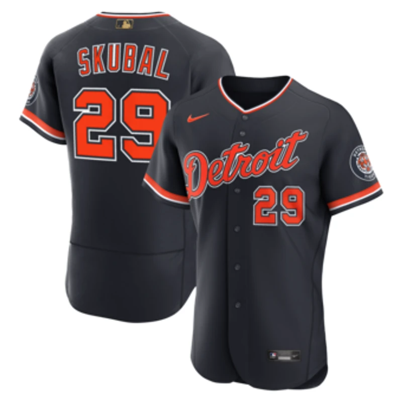 Men's Nike Tarik Skubal Navy Detroit Tigers Alternate MLB Awards Authentic Jersey