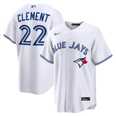 Men's Nike Ernie Clement White Toronto Blue Jays Home Replica Jersey
