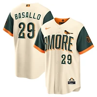 Men's Nike Samuel Basallo Cream Baltimore Orioles 2026 City Connect Stadium Jersey