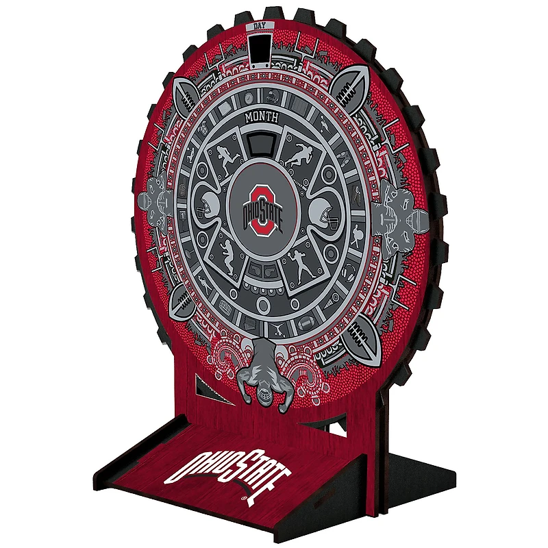 Ohio State Buckeyes Aztec Circle Desk Calendar